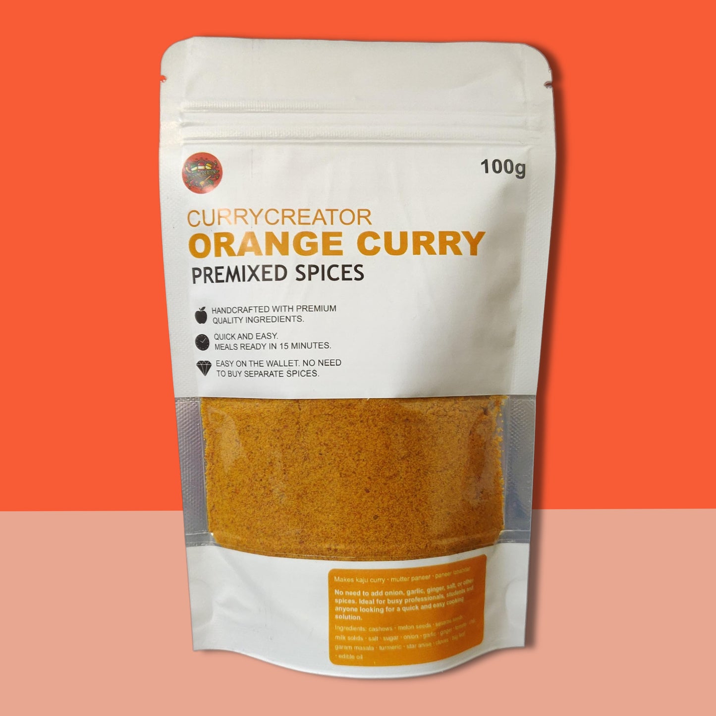 Premixed Orange Curry Spices